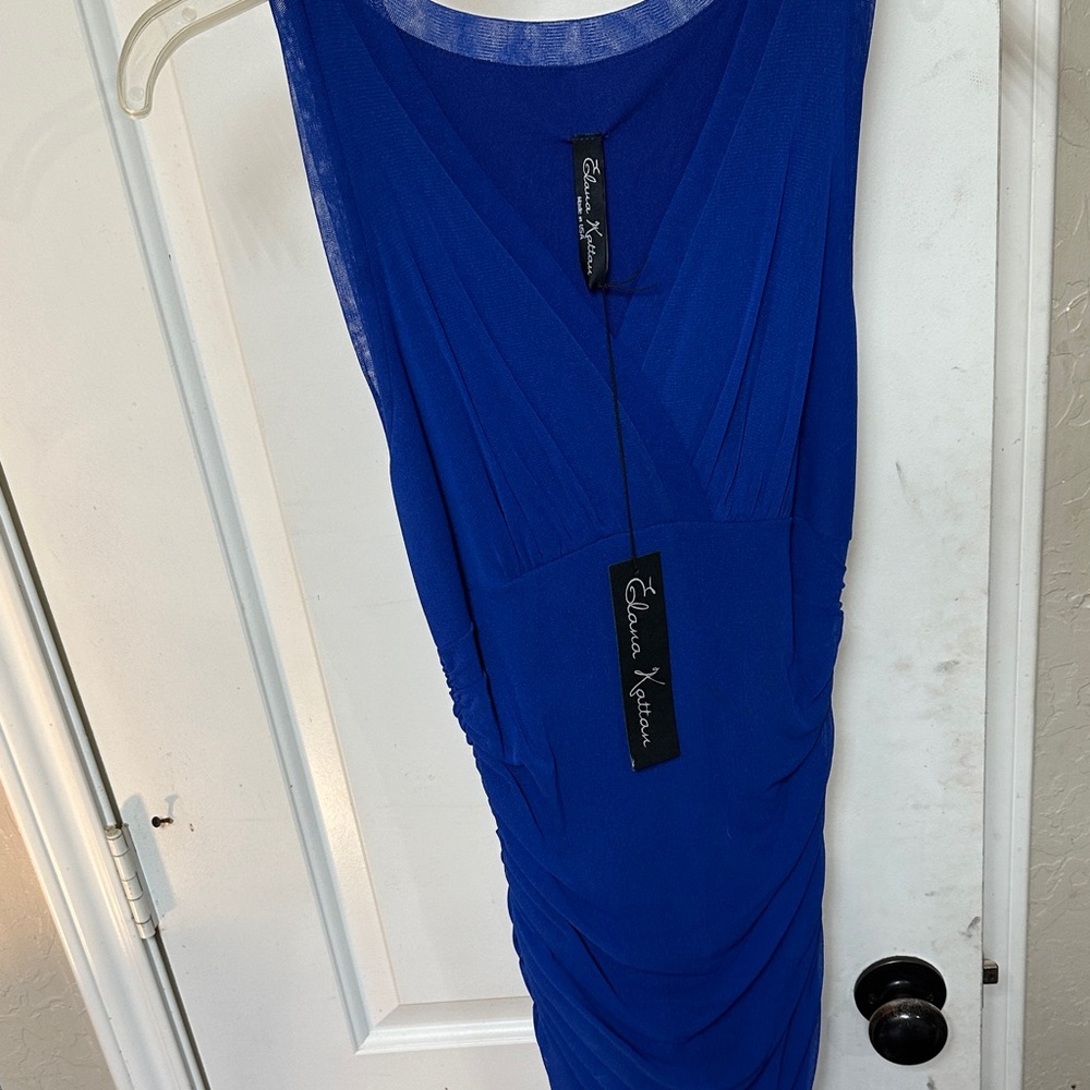 Edana Ketterer Royal Blue Midi Dress